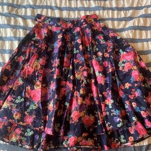 Midi Floral Skirt